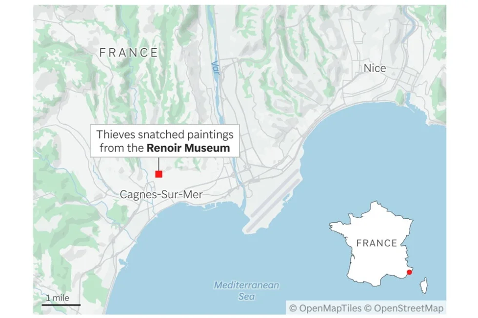 Renoir Masterworks Stolen in Riviera Heist, Police Pursue Suspects