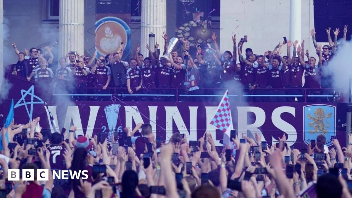 Villa’s Europa League parade lights up Birmingham with jubilant celebrations