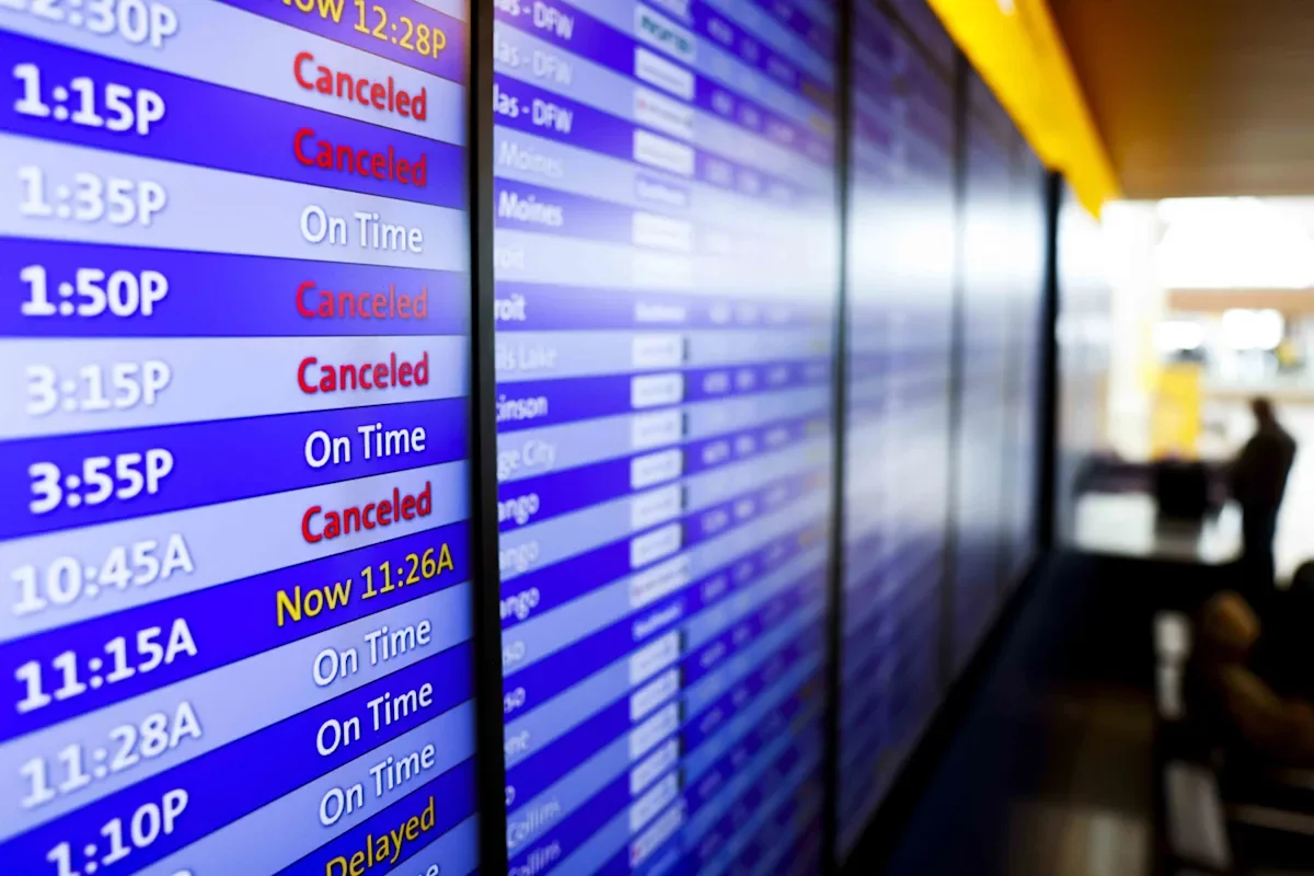 Flight Chaos Across the U.S.: Delays, Cancellations, and Ground Stops.