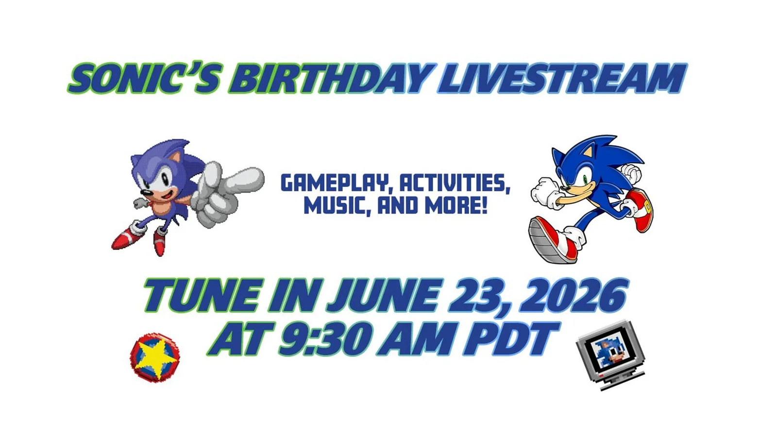 SEGA's Sonic Birthday Celebration: Live Stream on June 23