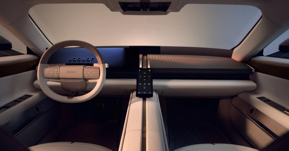 Jaguar previews the Type 01's minimalist, beige cabin