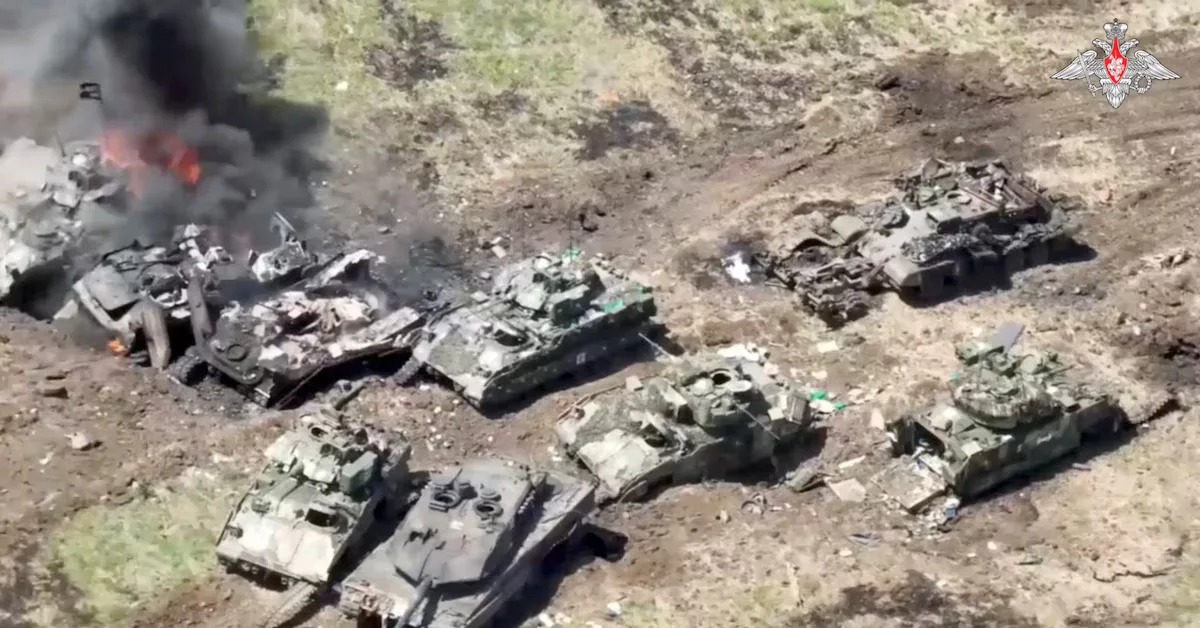 Tensions Rise as Russia and Ukraine Clash with Western-Made Military Vehicles