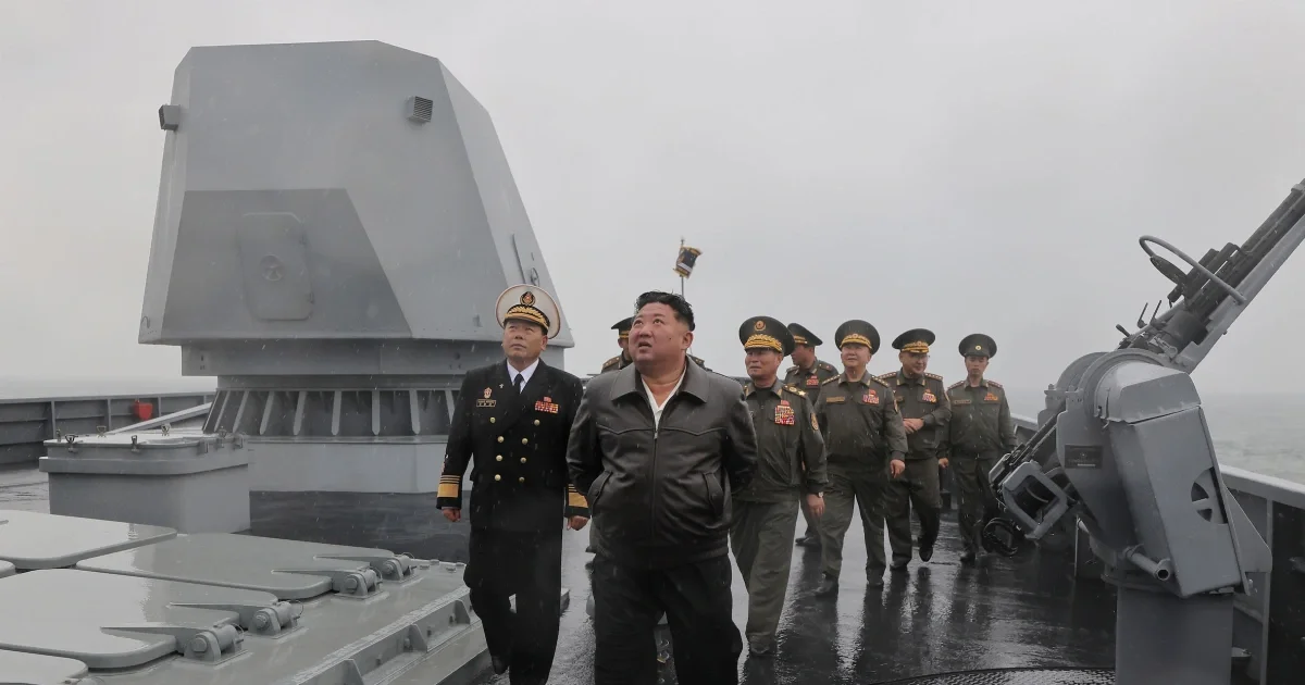North Korea bets on long-range guns and its first destroyer as tensions rise
