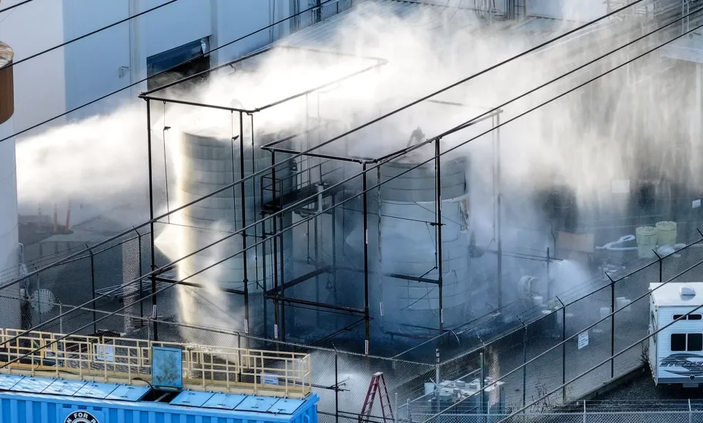 Garden Grove hazmat tank stays at 92 degrees as crews tweak cooling