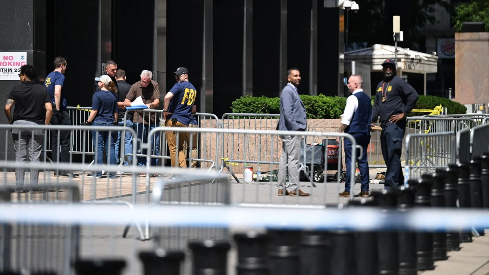 Anti-ICE activist triggers fireworks outside NYC immigration court, brandishes airsoft rifles