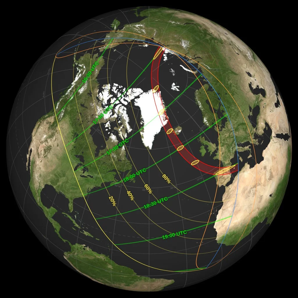 Total Solar Eclipse 2026: A Narrow Path Across Greenland, Iceland and Europe
