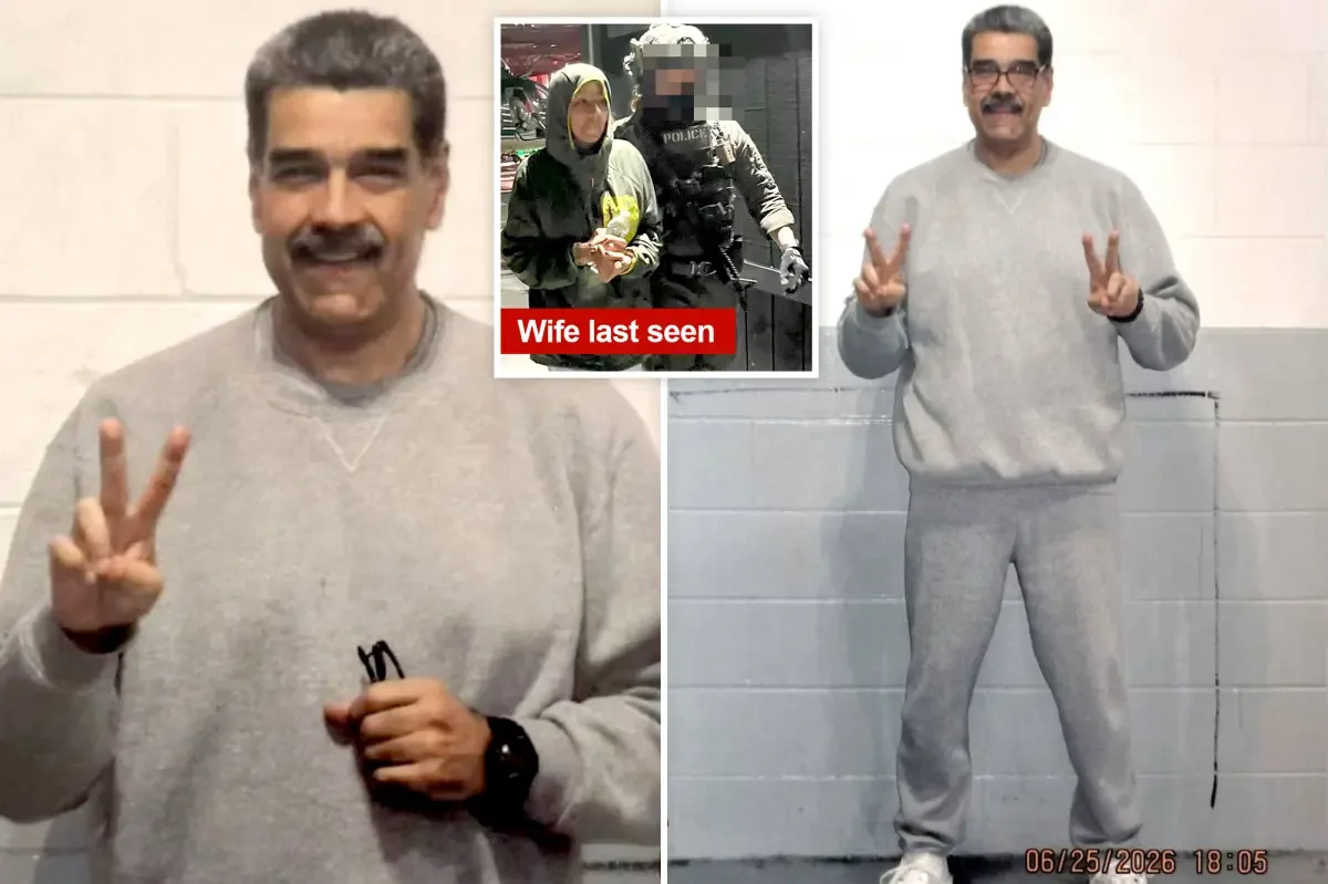 Slimmed-down Maduro flashes peace sign behind bars in NYC jail photos