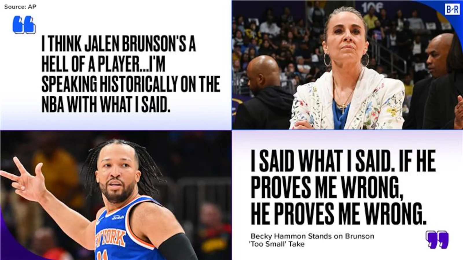 Hammon Defends Brunson Critique as Knicks Eye First NBA Title in 53 Seasons
