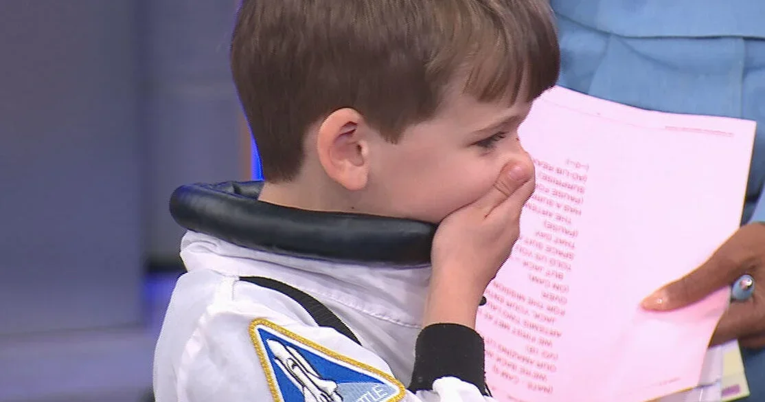 Artemis II Crew Gift 5-Year-Old Commander Jack a NASA-Branded Spacesuit