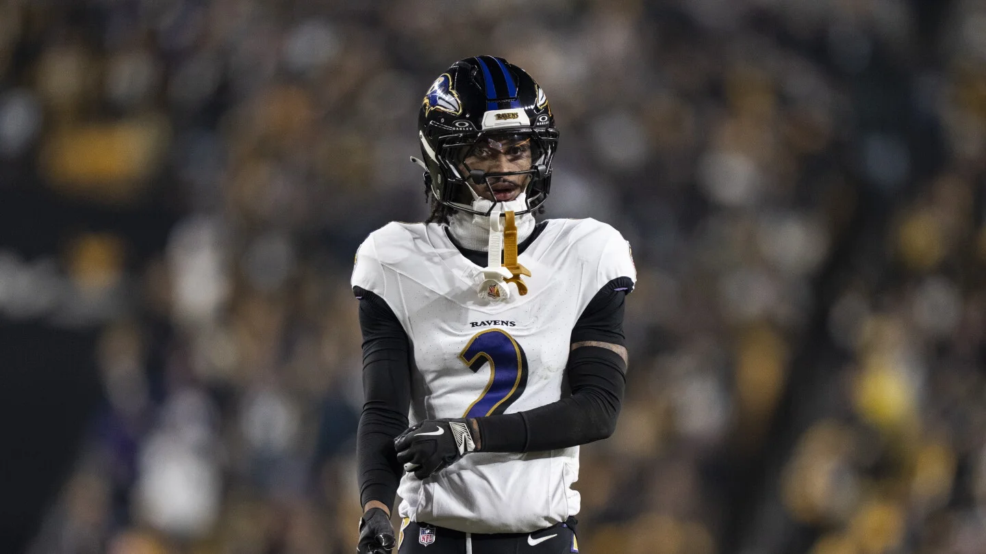 Ravens CB Nate Wiggins Carted Off Practice; Injury Evaluation Underway