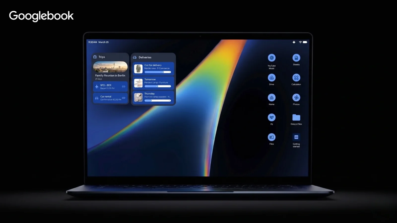 Googlebook crowns ChromeOS with a real desktop, app icons, and widgets