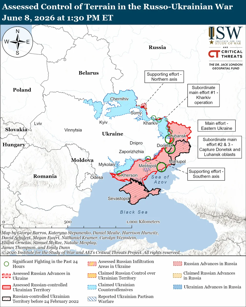 Kinburn Withdrawal Signals Ukraine Strike Pressure, ISW Finds