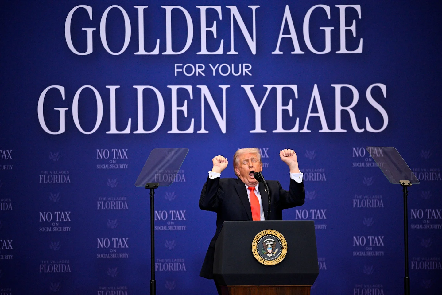 Trump kicks off return with profane, rally-style Florida speech in The Villages
