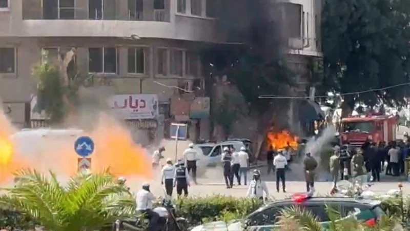 Explosions Near Macron's Damascus Hotel During Syria Talks, Macron Unharmed