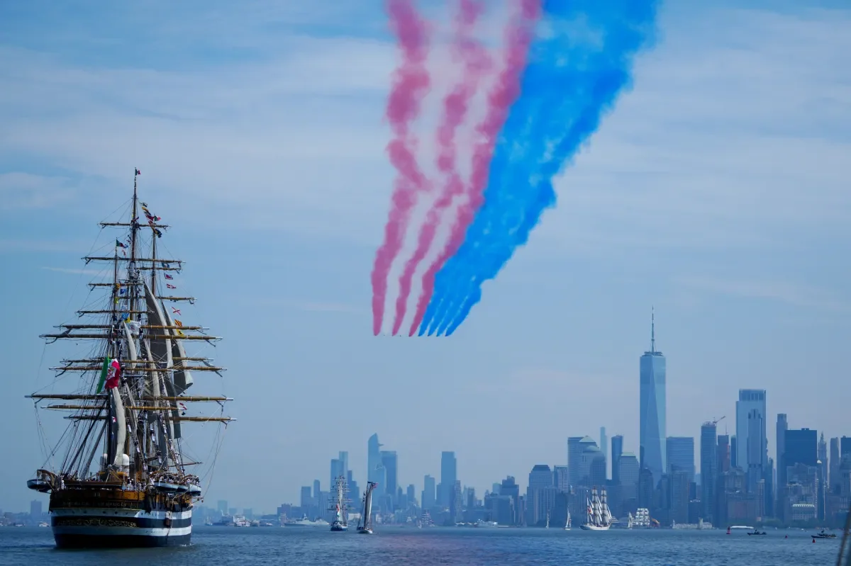Tall Ships and Sky Salutes Mark Sail4th 250 Celebration in NYC
