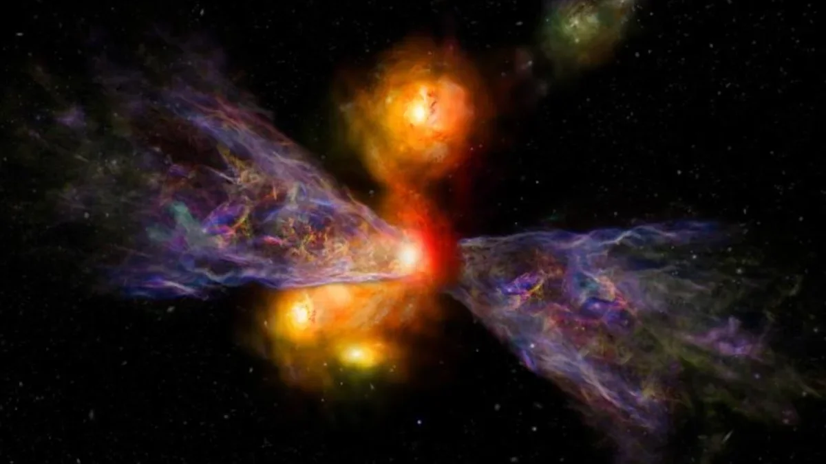 JWST uncovers a fierce galactic wind that may curb star formation in early galaxies