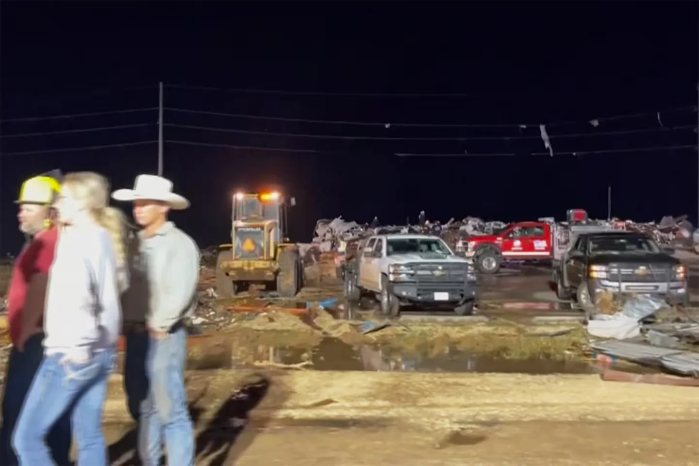 Deadly tornado strikes Matador, Texas during severe storms.