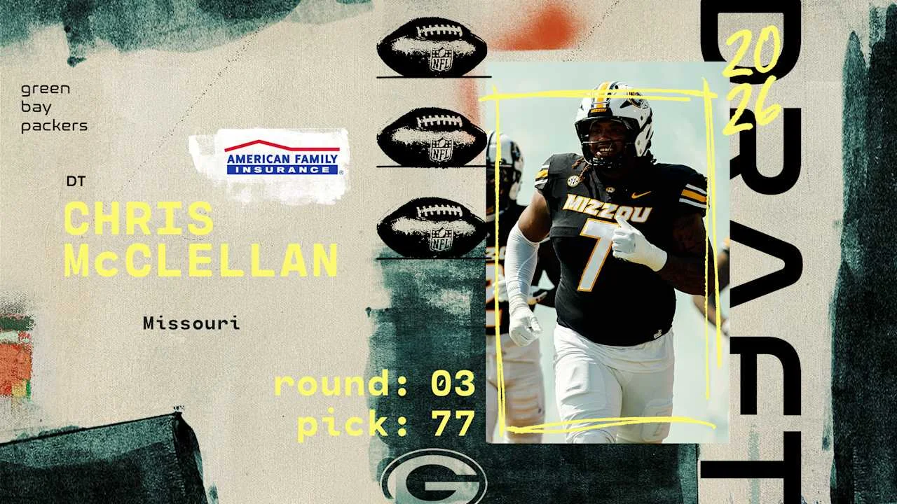 Packers Trade Up to Nab Missouri DT Chris McClellan at No. 77