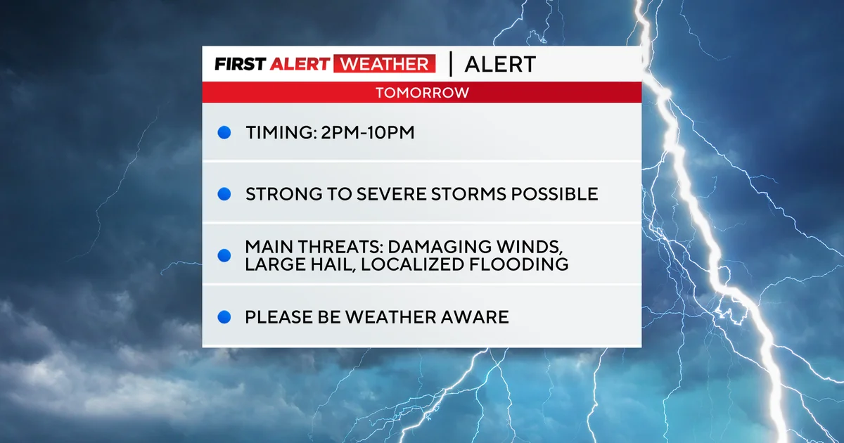 Severe storms threaten North Texas with damaging hail and winds.