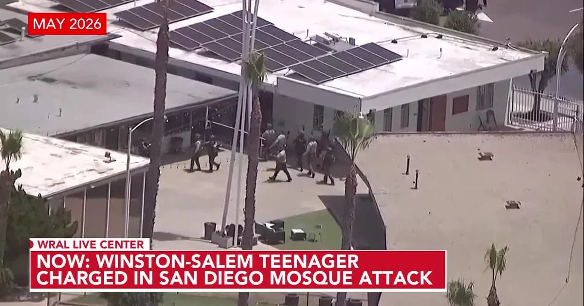 Winston-Salem teen linked to livestreamed San Diego mosque attack indicted