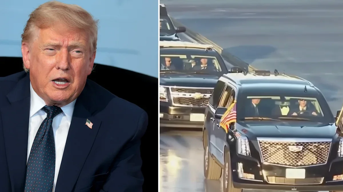 Trump's Reflecting Pool Paint Controversy: Motorcade Rolled Across Wet Blue During Renovation