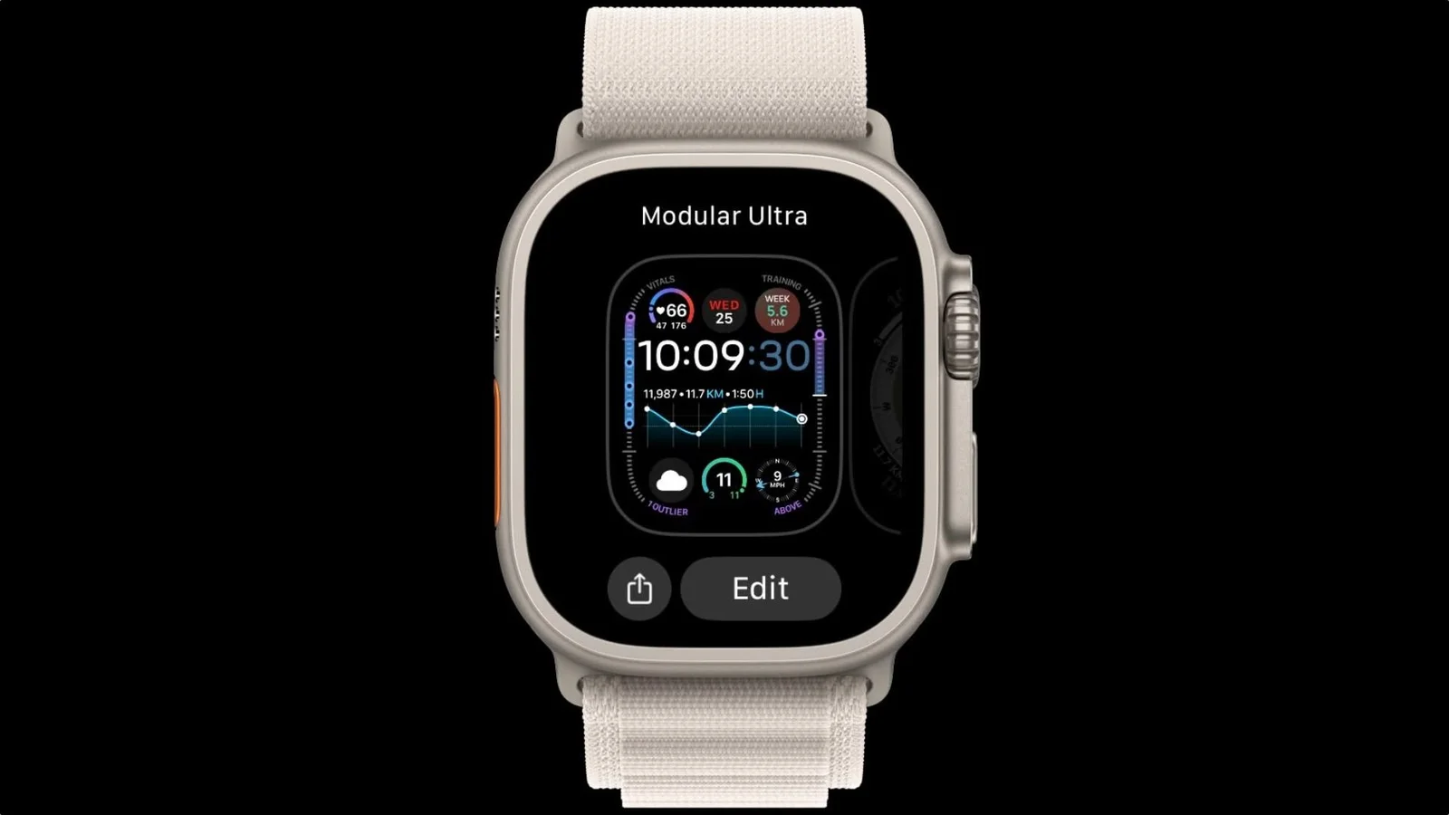 watchOS 27 Tests Ultra-Style Modular Face for Regular Apple Watches