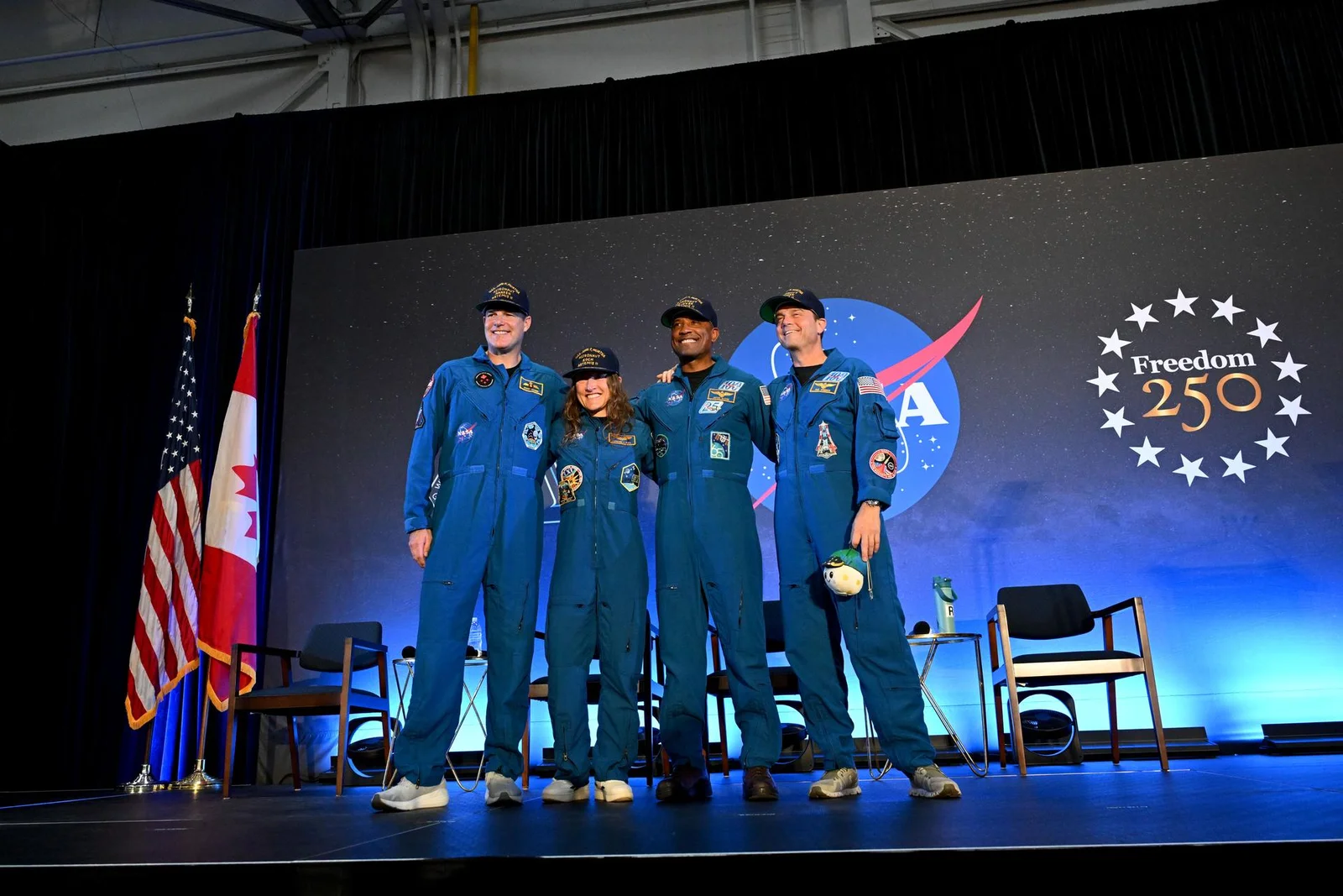 Artemis II Crew Heads to Postflight News Conference
