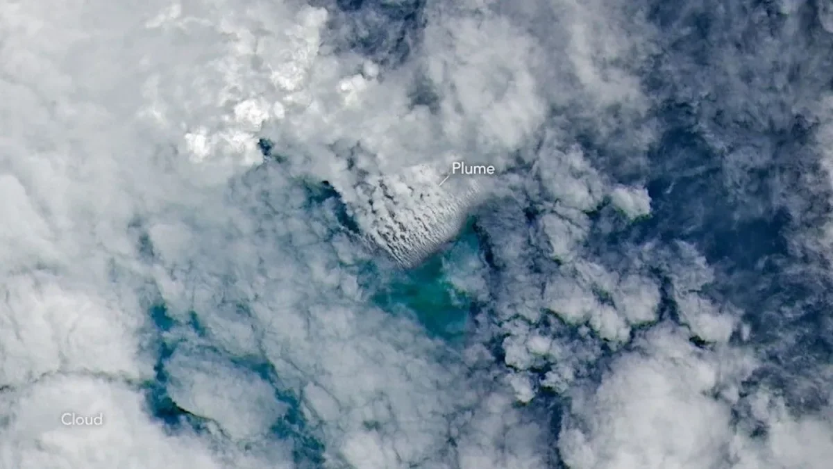 Satellites Capture Undersea Volcano Eruption, Yet Seafloor Secrets Remain Unclear