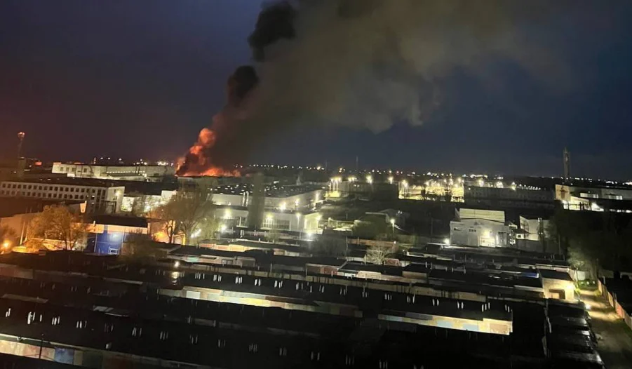 Ukraine strikes Russian drone plant in Taganrog, fire reported