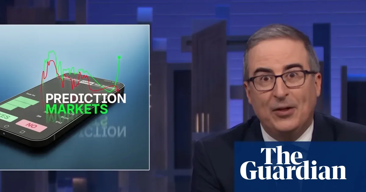 John Oliver warns prediction markets risk turning real life into bets, urges tighter rules