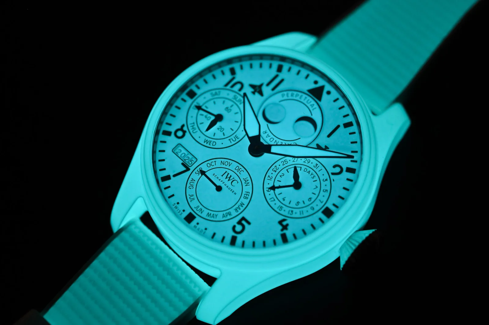 IWC Introduces a Fully Luminous Ceramic Big Pilot Perpetual Calendar
