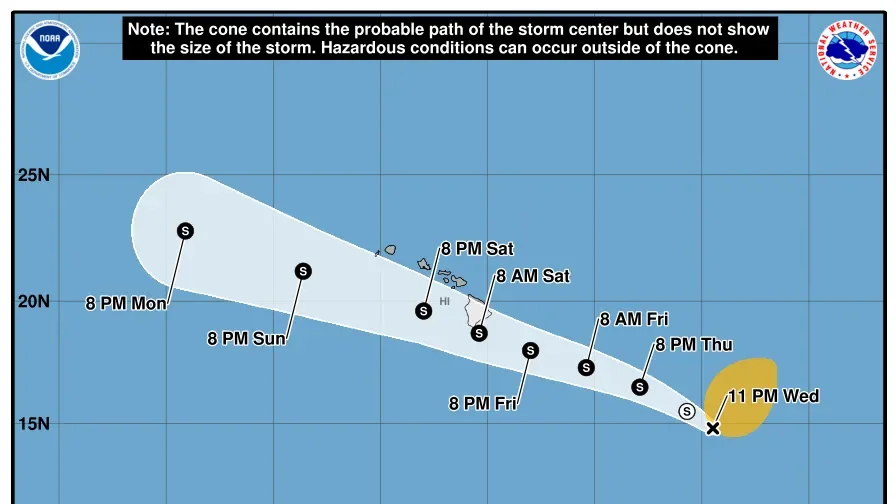 Lala Approaches Hawaii With Potential 20-Inch Rainfall and Strong Winds