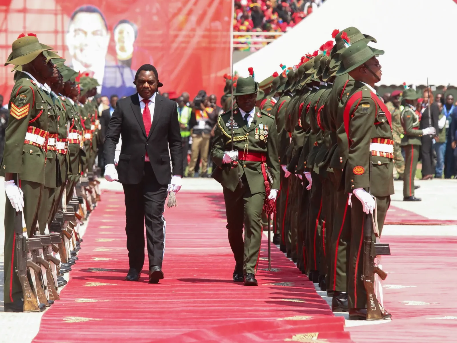 Zambia’s Hichilema sworn in for a second term amid a disputed vote and crackdown