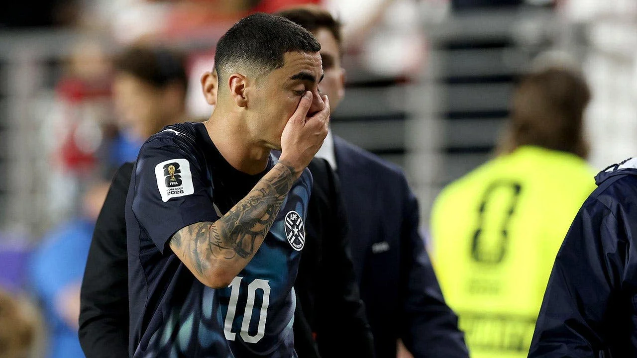 Almiron's mouth-covering red card marks first under FIFA's new World Cup rule