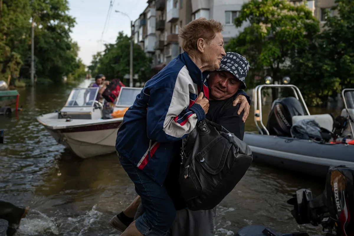Ukraine battles flood aftermath and Russian blame game.