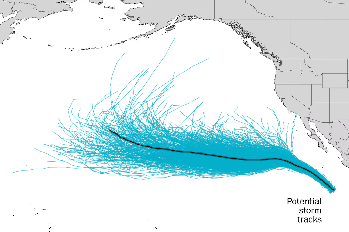 Marie unlikely to strike California next week, with only rough seas possible
