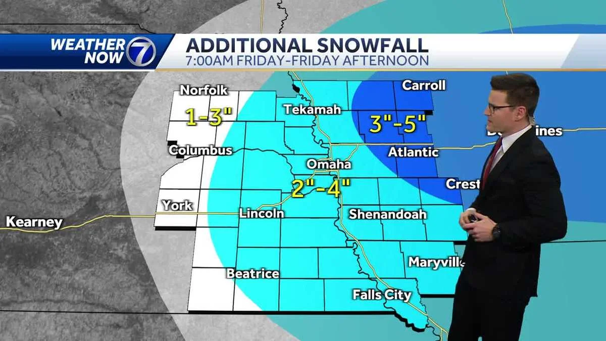 "Omaha and Lincoln Brace for Third Snow Day of the Week as Winter Storm Rages On"