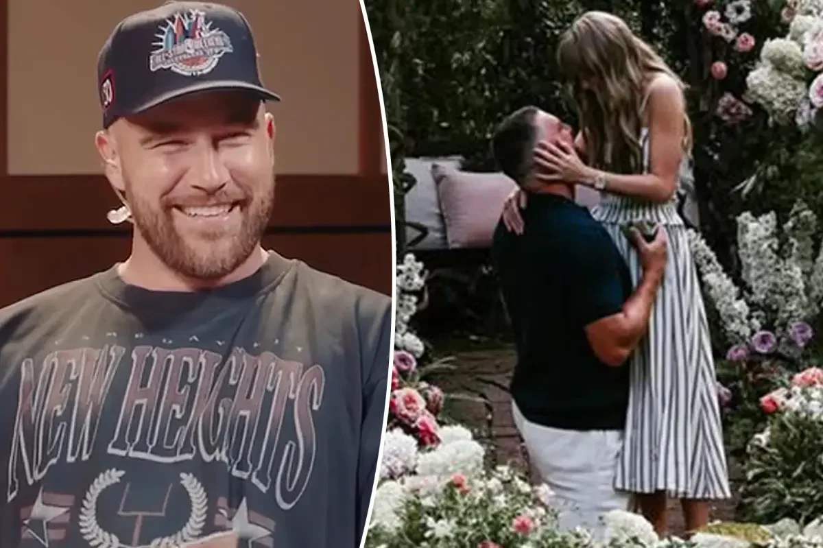 Kelce reveals how he popped the question in rare post-wedding podcast moment