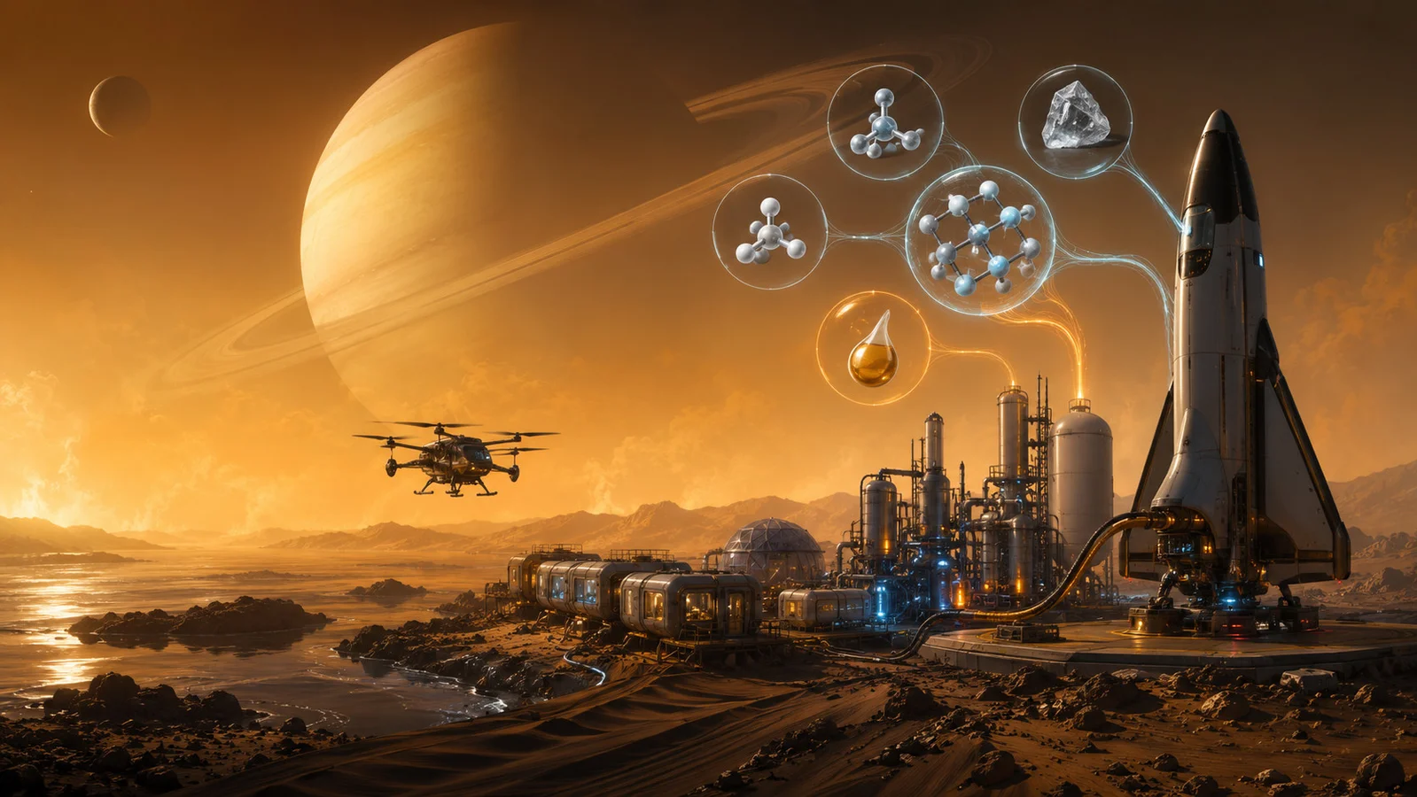 Titan: Saturn’s Methane Moon Could Fuel Deep-Space Missions