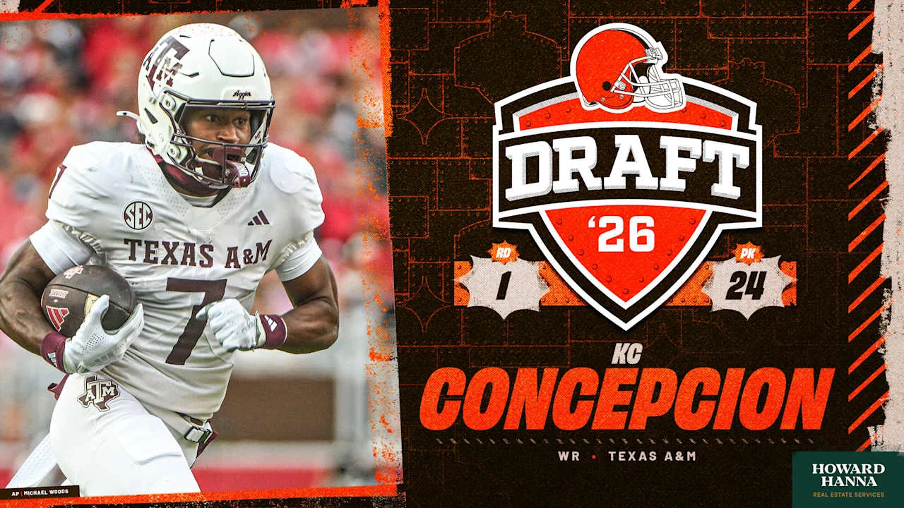 Browns snag KC Concepcion at No. 24 in 2026 NFL Draft
