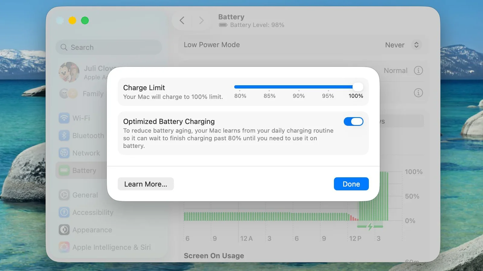 MacBook Battery Life Gets a Cap: New Charge Limit in macOS Tahoe 26.4