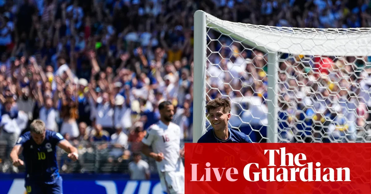 Bosnia and Herzegovina lead Qatar 2-1 at halftime in World Cup 2026 showdown