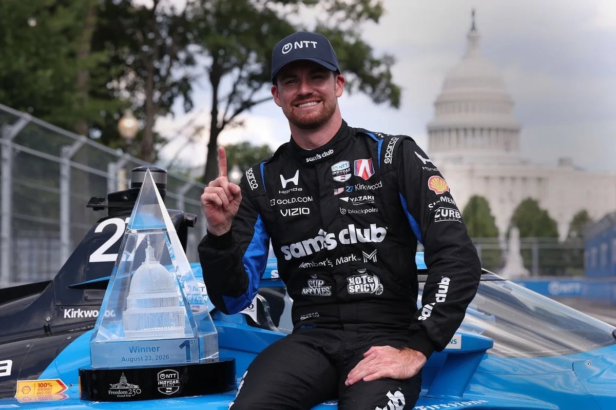 Kirkwood seals chaotic D.C. IndyCar street race as Palou falters