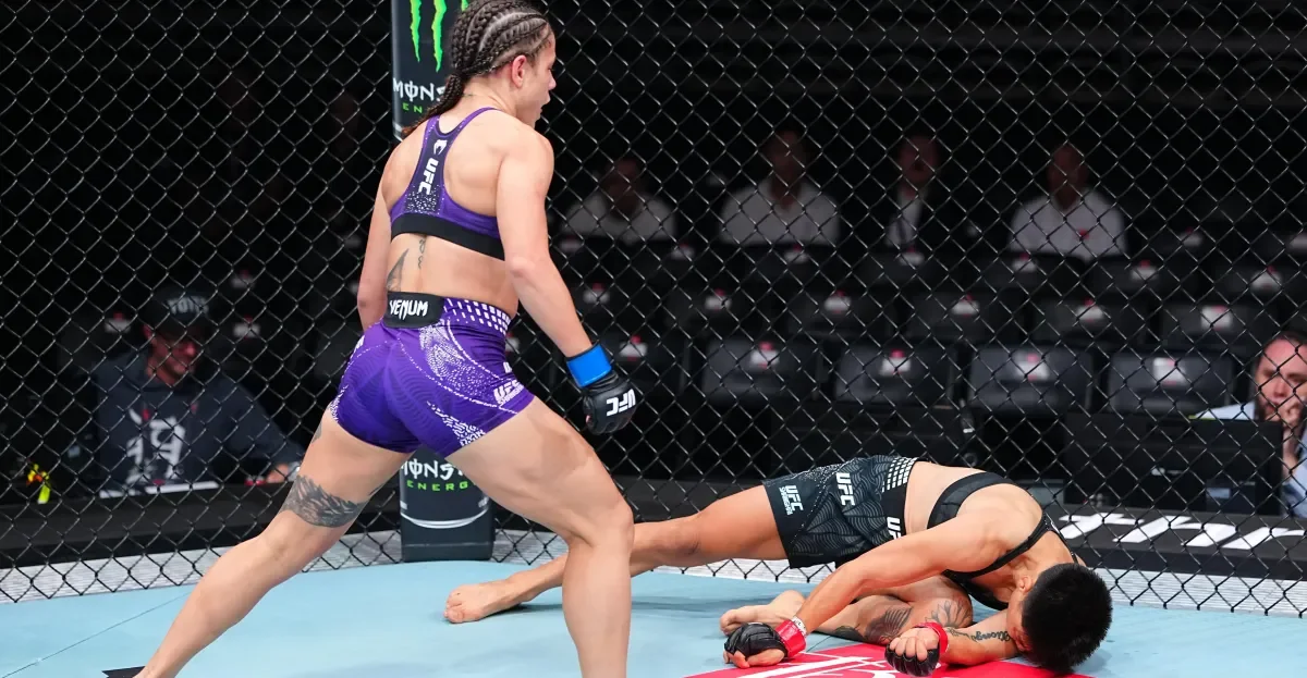 Polastri unleashes head-kick KO to stun Xiong Jingnan at UFC Shanghai