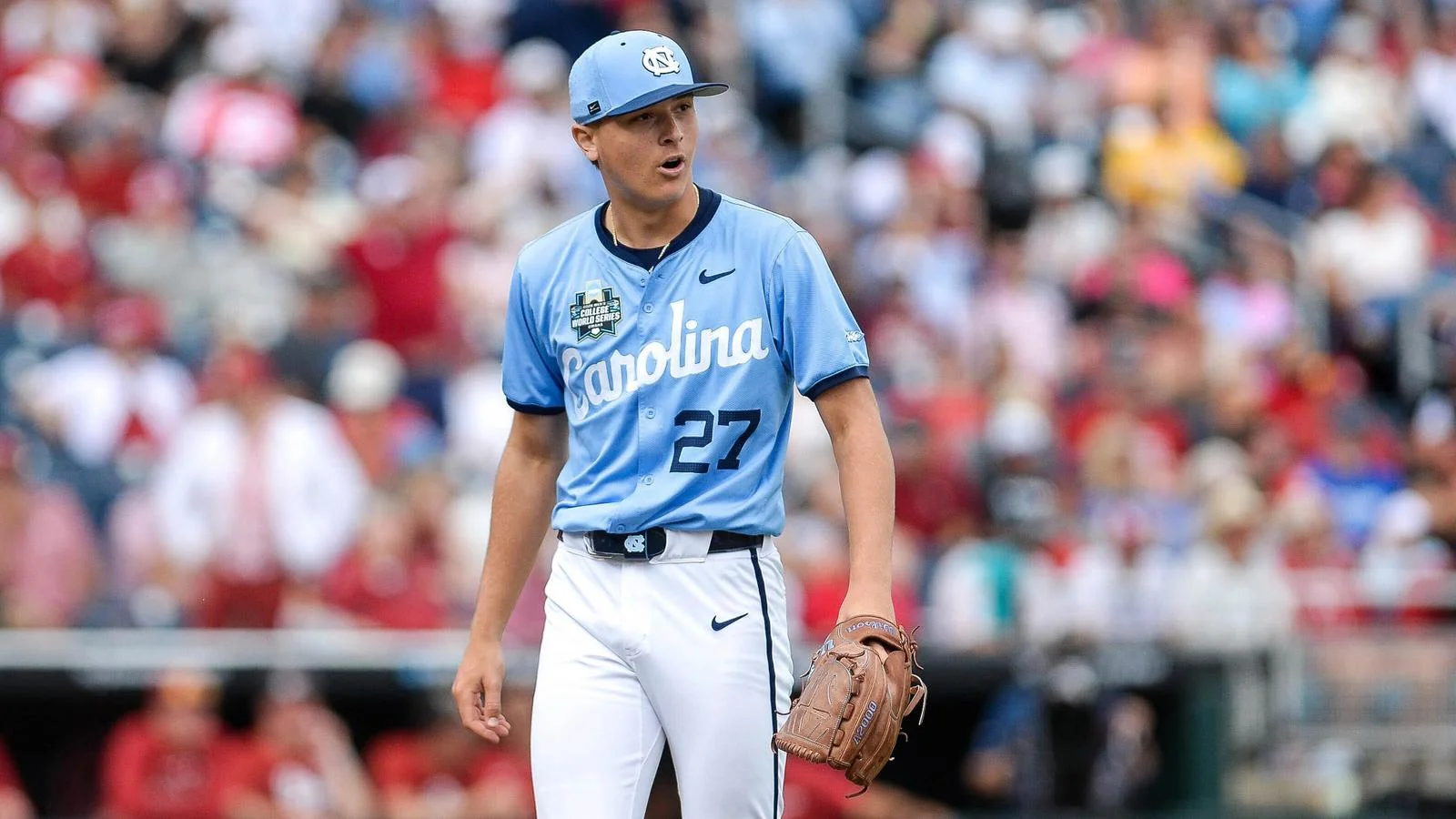 Tar Heels Strike Back: Glauber Shuts Down Sooners as UNC Ties CWS 1-1