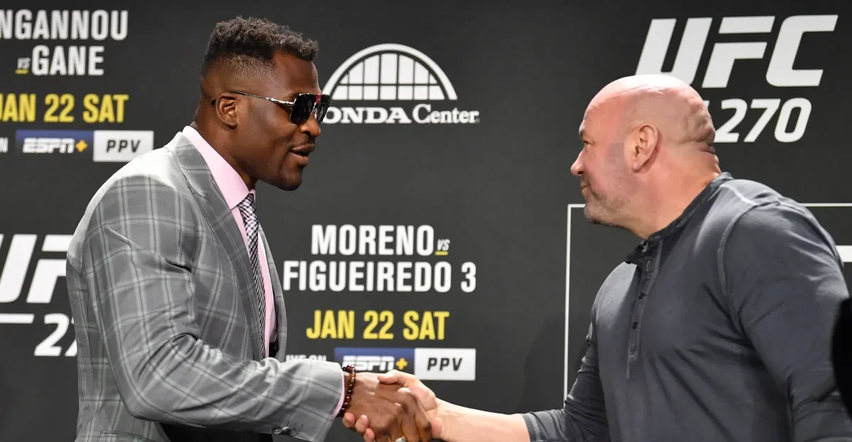 Ngannou fires back at White with 'Take That Loss' retort