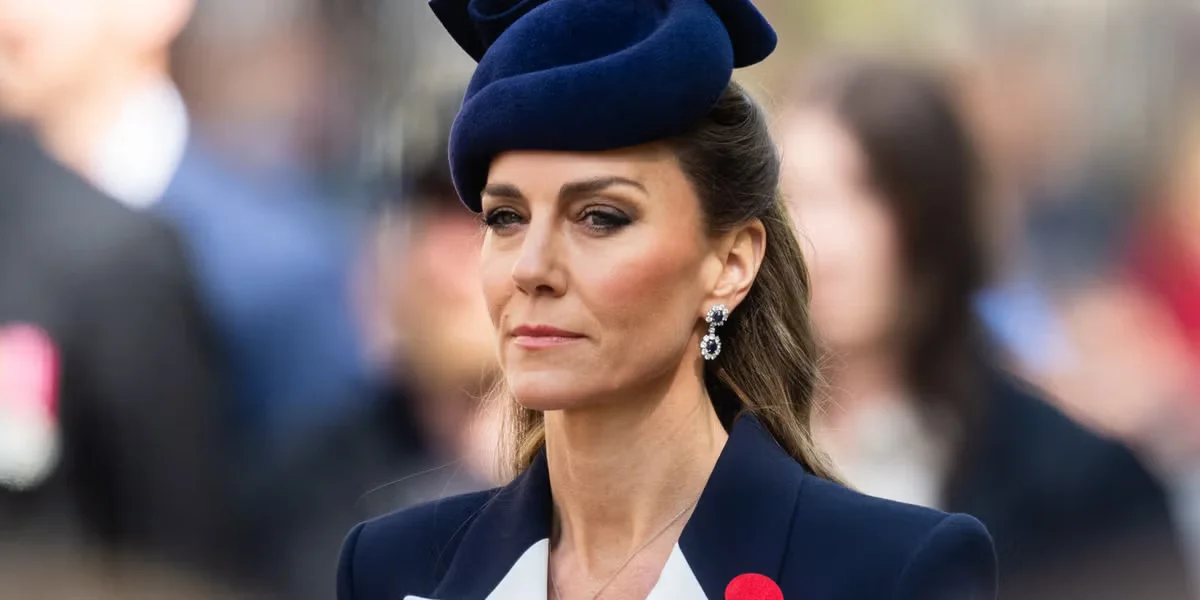 Kate Middleton Debuts Navy Coat Dress for ANZAC Day