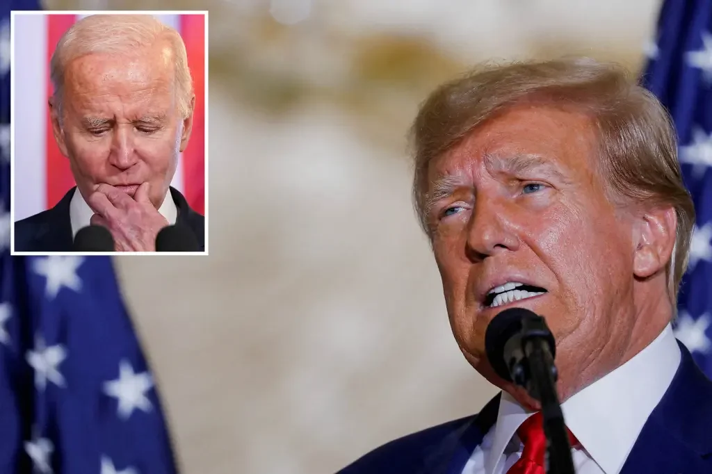 Trump accuses Biden of being the intelligence leaker.