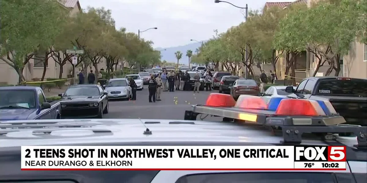 Double Shooting in Northwest Las Vegas Valley Leaves One Teen in Critical Condition.
