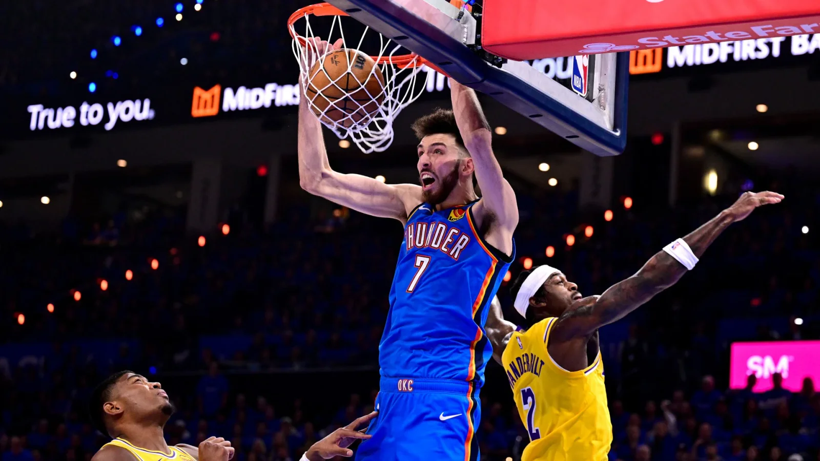 Holmgren fuels OKC’s Game 1 win as Thunder frontcourt dominates Lakers